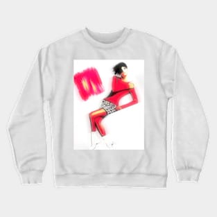 Bright beautiful girl Crewneck Sweatshirt